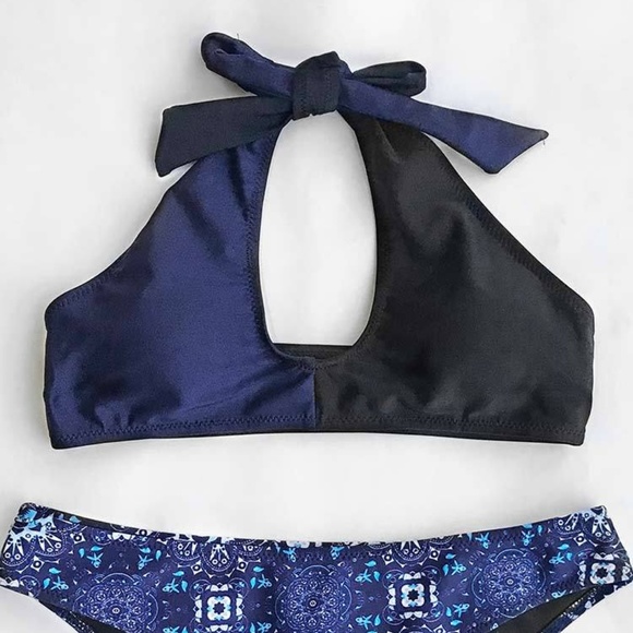 NWT Cupshe Lucky Port Halter Bikini Set - Picture 1 of 2